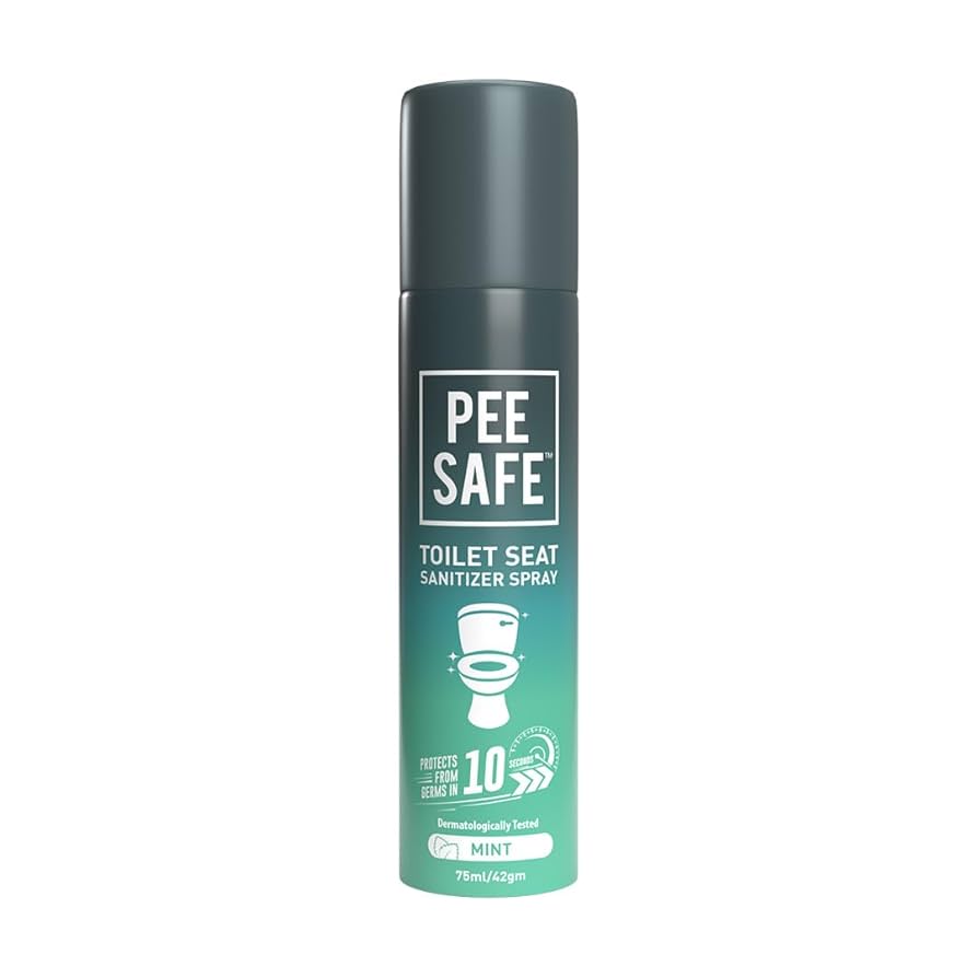 Pee Safe Toilet Seat Sanitizer Spray Mint Spray Toilet Cleaner  (75 Ml)