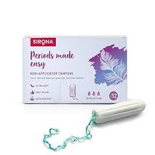 SIRONA Ultra Soft Non Applicator Tampons For Regular Flow Tampons  (Pack Of 40)