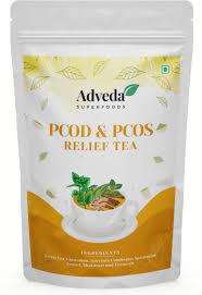 Adveda PCOD And PCOS Relief Tea For Regular Periods, Hormonal Balance Green Tea Pouch(60g | 40 Cups)
