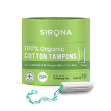 Sirona 100% Organic Cotton Tampons